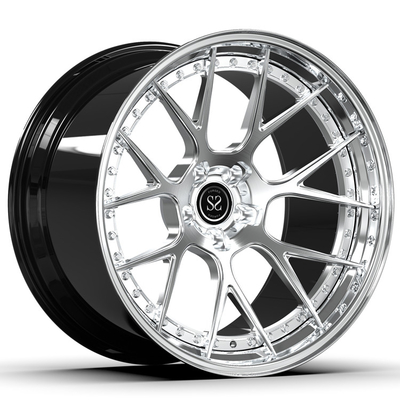 Unisca in lega 2 pezzi ha forgiato il contrappeso negativo 21inch 21x11 21x12 delle ruote spazzolate per M6