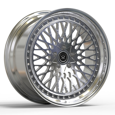 il PC 2 ha lucidato le ruote per il golf che 6 R forgiate hanno spazzolato gli orli dell'automobile della lega del metallo di pistola 20inch 20x9.5