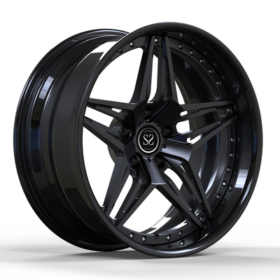 Il PC nero di Chevy Nova 2 della lega ha forgiato 18inch vacillato ruote 19inch 18x8 19x9