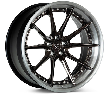 Il PC forgiato di Vossen EVO2 3 borda 24inch per il nero di lusso dell'automobile RS5 ha lucidato le ruote