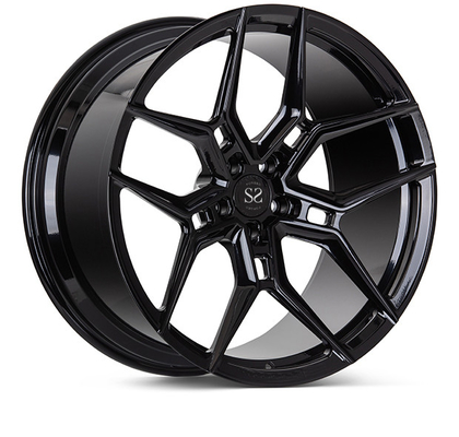 Il 1 pezzo a 24 pollici ha forgiato le ruote lucida EVO4 nero Monoblock per gli orli dell'automobile S6
