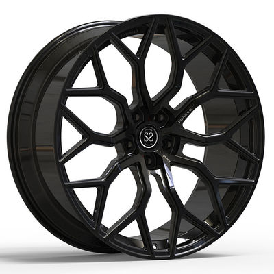 Monoblock 1 pezzo ha forgiato il raso 5x120 nero 5x130 a 23 pollici delle ruote per Porsche 991